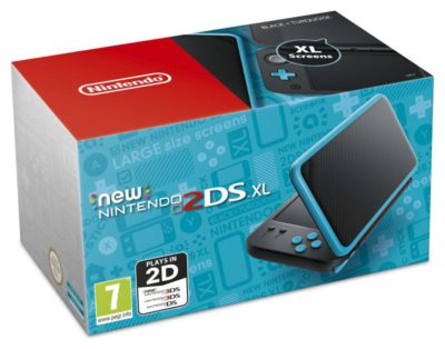 Nintendo 2DS XL Console - Black / Turquoise.